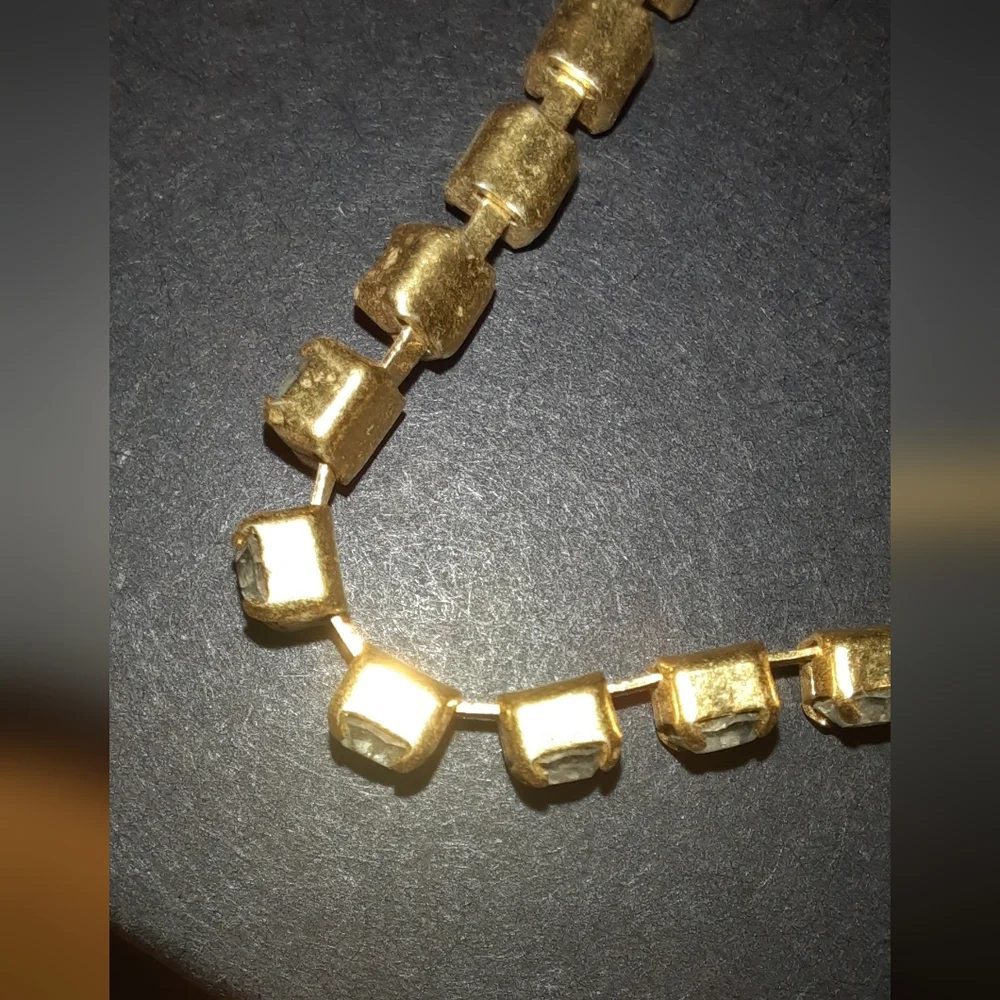 Avon tennis bracelet goldtone rhinestones